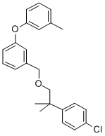 CAS#: 80843-78-3, 1-((2-(4-Chlorophenyl)-2-Methylpropoxy)Methyl)-3-(3-Methylphenoxy)Benzene
