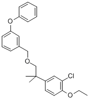 CAS 登录号：80853-81-2， 1-((2-(3-氯-4-乙氧基苯基)-2-甲基丙氧基)甲基)-3-苯氧基-苯
