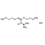 CAS#: 80879-59-0, (2E)-1-Chloro-2,3-bis(2-methoxyethoxy)-N,N-dimethyl-2-propen-1-amine hydrochloride (1:1)