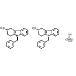 CAS#: 80879-62-5, 5-Benzyl-2-methyl-2,3,4,5-tetrahydro-1H-pyrido[4,3-b]indole sulfate (2:1)
