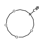 CAS#: 80900-27-2, 1,4,7,10-Tetraoxa-13-azacyclopentadecane-13-carbonitrile