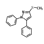 CAS#: 80967-26-6, 3-(Methylsulfanyl)-1,5-diphenyl-1H-pyrazole