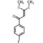 CAS 登录号：80967-34-6， 1-(4-氟苯基)-3,3-二(甲硫基)-2-丙烯-1-酮