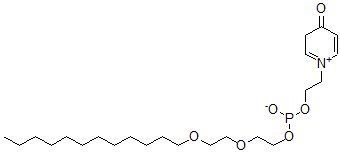 CAS#: 81051-35-6, 2-(2-Dodecoxyethoxy)ethyl 2-(4-oxo-3H-pyridin-1-ium-1-yl)ethyl phosphite