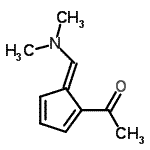 CAS 登录号：81158-08-9， 1-{(5E)-5-[(二甲基氨基)亚甲基]-1,3-环戊二烯-1-基}乙酮