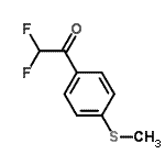 CAS#: 81170-29-8, 2,2-Difluoro-1-[4-(methylsulfanyl)phenyl]ethanone