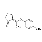 CAS#: 811850-65-4, (2E)-2-[1-(4-Methylphenoxy)ethylidene]cyclopentanone