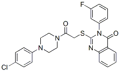 CAS#: 81262-74-0, 2-[2-[4-(4-Chlorophenyl)Piperazin-1-Yl]-2-Oxo-Ethyl]Sulfanyl-3-(3-Fluorophenyl)Quinazolin-4-One
