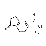 CAS#: 812695-04-8, 2-Methyl-2-(1-oxo-2,3-dihydro-1H-inden-5-yl)propanenitrile