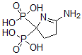CAS 登录号：81292-80-0， (5-氨基-3,4-二氢-2H-吡咯-2-亚基)二膦酸
