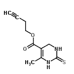 CAS#: 813454-79-4, 3-Butyn-1-yl 6-methyl-2-thioxo-1,2,3,4-tetrahydro-5-pyrimidinecarboxylate