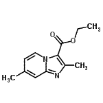 CAS 登录号：81448-48-8， 乙基2,7-二甲基咪唑并[1,2-a]吡啶-3-羧酸酯