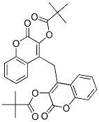 CAS 登录号：81456-57-7， [4-[[3-(2,2-二甲基丙酰氧基)-2-氧代-苯并吡喃-4-基]甲基]-2-氧代-苯并吡喃-3-基] 2,2-二甲基丙酸酯