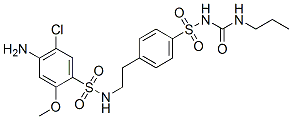 CAS#: 81514-37-6, 1-[4-[2-[(4-Amino-5-Chloro-2-Methoxy-Phenyl)Sulfonylamino]Ethyl]Phenyl ]Sulfonyl-3-Propyl-Urea