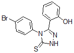 CAS#: 81518-27-6, 2,4-Dihydro-4-(4-bromophenyl)-5-(2-hydroxyphenyl)-3H-1,2,4-triazole-3-thione