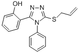 CAS 登录号：81518-35-6， 2-(4-苯基-5-(2-丙烯基硫代)-4H-1,2,4-三唑-3-基)苯酚