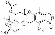 CAS#: 81543-01-3, (3S)-6a-Acetyloxy-1,2,3,6,7,7a,10,14,14ab,14b-Decahydro-3,13-Dimethoxy-5,5,7ab,9,14ba-Pentamethyl-12H-3b,5ab-Epoxy-5H-Furo[3,4-I]Oxepino[4,3-a]Xanthen-12-One