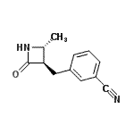 CAS#: 815578-28-0, 3-{[(2R,3R)-2-Methyl-4-oxo-3-azetidinyl]methyl}benzonitrile