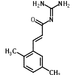 CAS 登录号：815585-28-5， (2E)-N-(二氨基亚甲基)-3-(2,5-二甲基苯基)丙烯酰胺