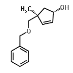 CAS#: 815587-20-3, (1S,4S)-4-[(Benzyloxy)methyl]-4-methyl-2-cyclopenten-1-ol