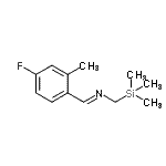 CAS 登录号：815630-75-2， (E)-1-(4-氟-2-甲基苯基)-N-[(三甲基硅烷基)甲基]甲亚胺