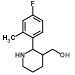CAS#: 815631-78-8, [2-(4-Fluoro-2-methylphenyl)-3-piperidinyl]methanol