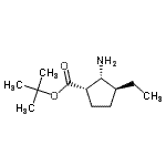 CAS#: 816444-36-7, 2-Methyl-2-propanyl (1S,2R,3S)-2-amino-3-ethylcyclopentanecarboxylate