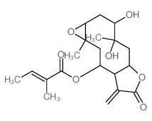 CAS#: 81686-17-1, (Z)-2-Methyl-2-Butenoic Acid (1aR,3S,4S,5aR,8aS,9R,10aR)-Dodecahydro-3,4-Dihydroxy-4,10a-Dimethyl-8-Methylene-7-Oxooxireno[5,6]Cyclodeca[1,2-b]Furan-9-Yl Ester