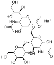 CAS 登录号：81693-22-3， 3'-N-乙酰神经胺基-N-乙酰基乳糖胺钠盐