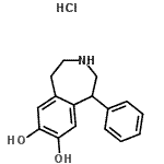 CAS#: 81702-42-3, 1-Phenyl-2,3,4,5-tetrahydro-1H-3-benzazepine-7,8-diol hydrochloride (1:1)