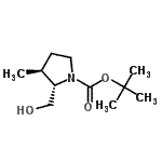 CAS#: 817554-70-4, 2-Methyl-2-propanyl (2S,3S)-2-(hydroxymethyl)-3-methyl-1-pyrrolidinecarboxylate