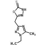 CAS#: 817568-84-6, 5-[(1-Ethyl-5-methyl-1H-1,2,4-triazol-3-yl)methyl]-1,3,4-oxadiazole-2(3H)-thione