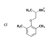 CAS 登录号：81771-85-9， (2S)-1-(2,6-二甲基苯氧基)-2-丙氯化铵