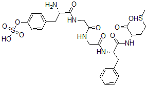 CAS 登录号：81788-49-0， 酪氨酰-O-硫酸酯-蛋氨酰-脑啡肽