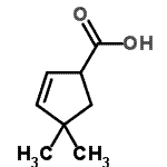 CAS 登录号：81888-03-1， 4,4-二甲基-2-环戊烯-1-羧酸
