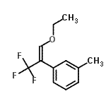 CAS 登录号：819866-06-3， 1-[(1E)-1-乙氧基-3,3,3-三氟-1-丙烯-2-基]-3-甲基苯