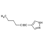 CAS#: 82099-92-1, 4-(1-Hexyn-1-yl)-1H-pyrazole
