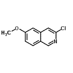 CAS#: 82117-20-2, 3-chloro-6-methoxy-isoquinoline