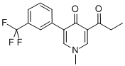 CAS#: 82129-63-3, 1-Methyl-3-(1-Oxopropyl)-5-(3-(Trifluoromethyl)Phenyl)-4(1H)-Pyridinone