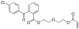CAS 登录号：82168-34-1， 2-[2-[(1-氧代-2-丙烯基)氧基]乙氧基]乙基 2-(4-氯苯甲酰基)苯甲酸酯