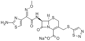 CAS#: 82219-81-6, Sodium (6R,7R)-7-[[2-(2-Amino-1,3-Thiazol-4-Yl)-2-Methoxyimino-Acetyl] Amino]-8-Oxo-3-(Thiadiazol-5-Ylsulfanylmethyl)-5-Thia-1-Azabicyclo[4.2 .0]Oct-2-Ene-2-Carboxylate