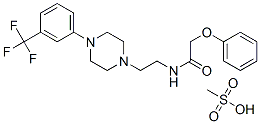 CAS#: 82278-28-2, Methanesulfonic Acid, 2-Phenoxy-N-[2-[4-[3-(Trifluoromethyl)Phenyl]Piperazin-1-Yl]Ethyl]Acetamide