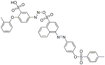 CAS#: 82323-96-4, 1-[[4-(2-Methylphenoxy)-3-Sulphophenyl]Azo]-4-[[4-[[(4-Methylphenyl)Sulphonyl]Oxy]Phenyl]Azo]Naphthalenesulphonic Acid