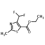 CAS#: 823234-82-8, Ethyl 4-(difluoromethyl)-2-methyl-1,3-thiazole-5-carboxylate