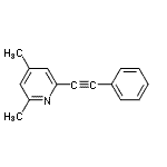 CAS#: 824389-28-8, 2,4-Dimethyl-6-(phenylethynyl)pyridine