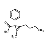 CAS#: 824425-10-7, 2-Butyl-3-methyl-1-phenyl-2-cyclopropene-1-carboxylic acid