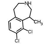 CAS#: 824430-71-9, 8,9-Dichloro-1-methyl-2,3,4,5-tetrahydro-1H-3-benzazepine