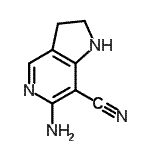 CAS#: 82447-90-3, 6-Amino-2,3-dihydro-1H-pyrrolo[3,2-c]pyridine-7-carbonitrile
