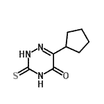 CAS#: 824983-26-8, 6-Cyclopentyl-3-thioxo-3,4-dihydro-1,2,4-triazin-5(2H)-one