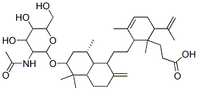 CAS#: 82537-86-8, 3-[2-[2-[6-[3-Acetamido-4,5-Dihydroxy-6-(Hydroxymethyl)Oxan-2-Yl]Oxy-5,5,8a-Trimethyl-2-Methylidene-Decalin-1-Yl]Ethyl]-1,3-Dimethyl-6-Prop-1-En-2-Yl-1-Cyclohex-3-Enyl]Propanoic Acid